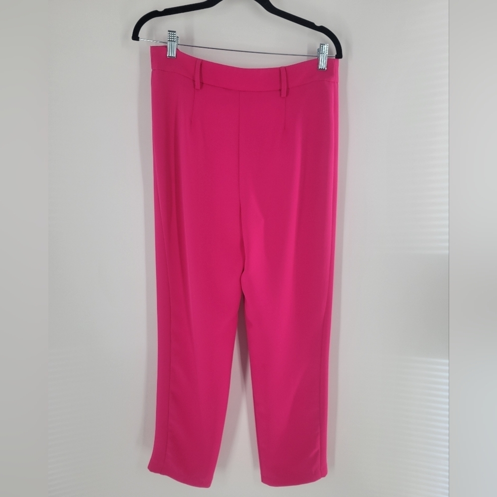FRANK LYMAN Hot Pink Berry Slim Leg Pants‎ New - Picture 5 of 6